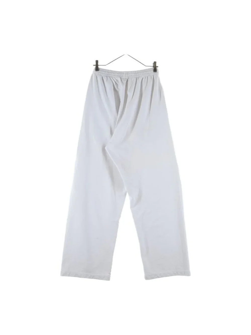 Balenciaga Adidas Logo Embroidery Wide Sweatshirt Pants White